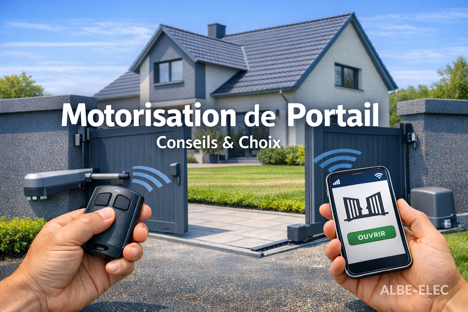 ⚡ Comment choisir la bonne motorisation de portail pour votre maison ou votre résidence ?
